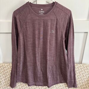 L.L. Bean Women's Long Sleeve Top in Plum
